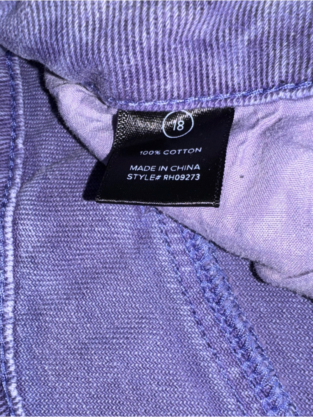 Fashion Nova Just For You Non Stretch Ripped Wide Leg Jean in Purple Size 18 💜 - Picture 5 of 9